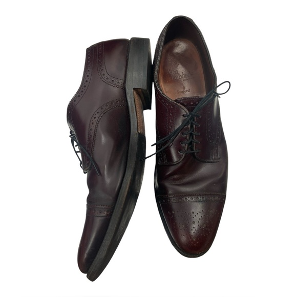 Allen Edmonds Other - Allen Edmonds Sanford Burgundy Cap‎ Toe Shoes 11B